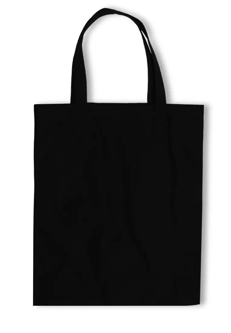 AMC57 Tas Totebag Big Katakana Vertikal Bottom Black