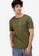 ZALORA BASICS green Vertical Zip Pocket T-Shirt 40396AA091D8A3GS_3