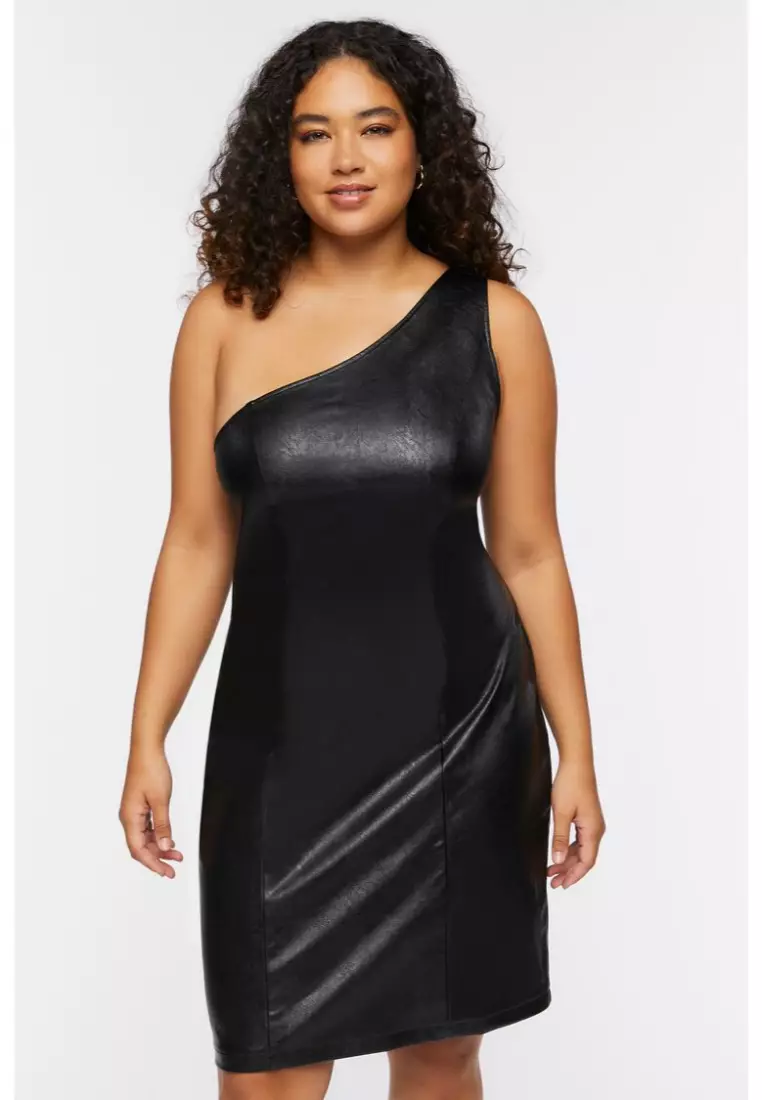 Forever 21 Plus Size Black Lace Wrap Dress 0X/2X