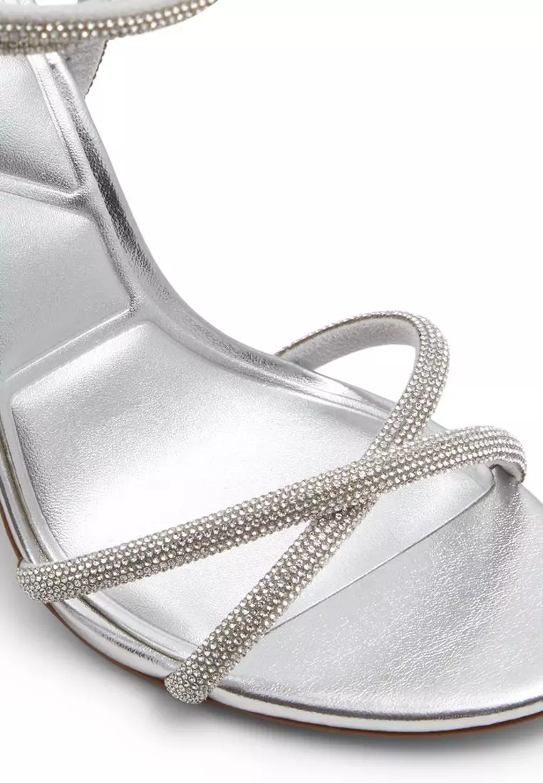 Manaelden Embellished Ankle Strap Heels