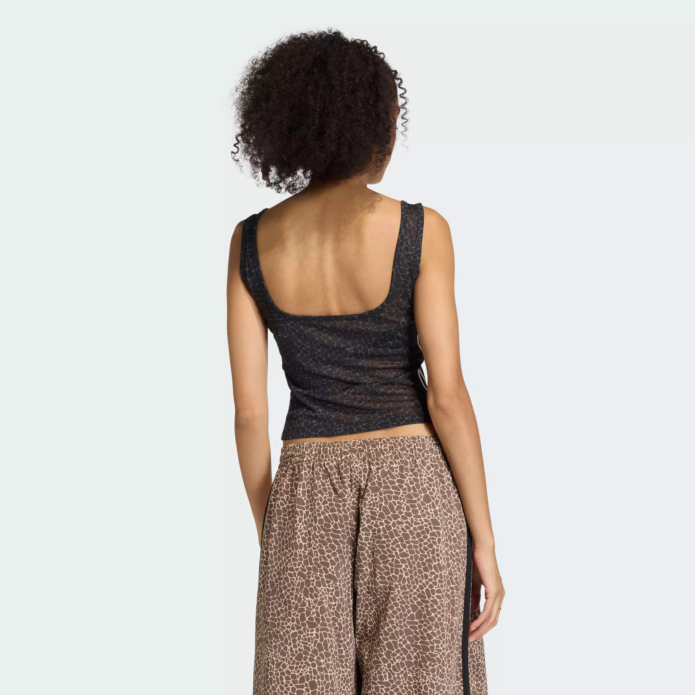 Lifestyle AOP TANK TOP Women Black KD2838