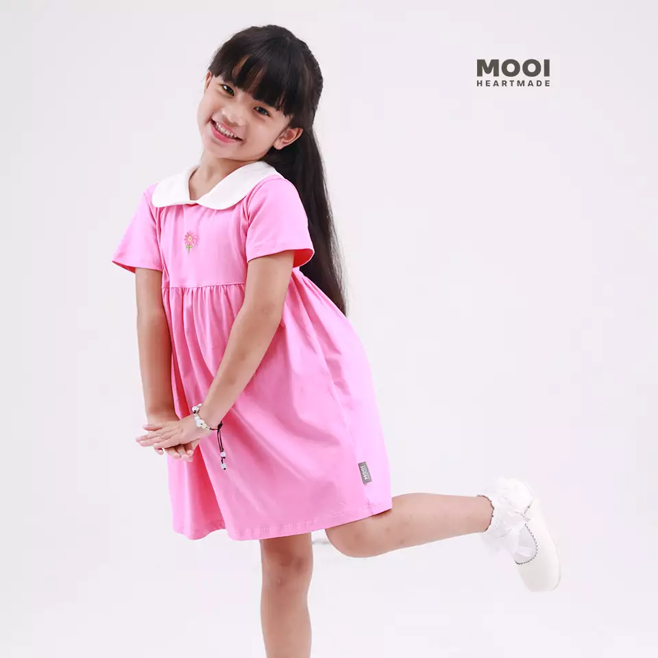 Mooi Dress Anak Perempuan Sera Dress - Pistachio
