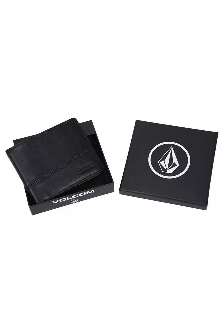 MLW SHIFTER STONE LEATHER WALLET BLACK