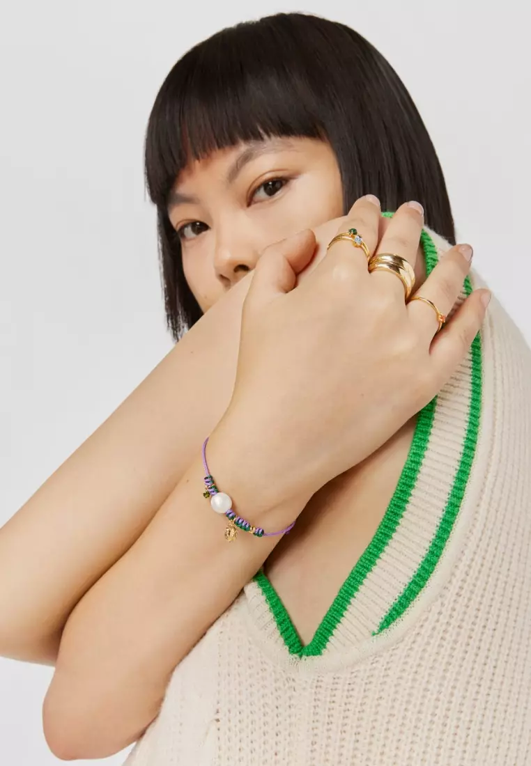 Buy TOUS TOUS Virtual Garden Nylon Bracelet with Chrome Diopside and  Cultured Pearl Online | ZALORA Malaysia