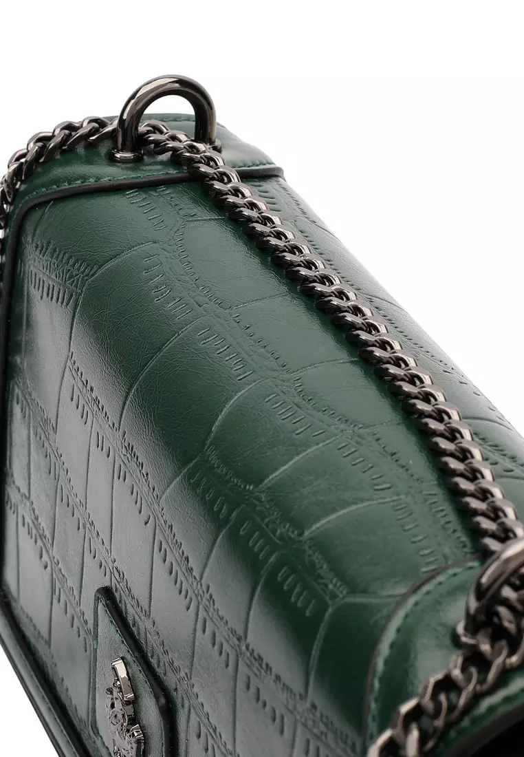Women's Chain Shoulder Bag / Sling Bag / Crossbody Bag - Green