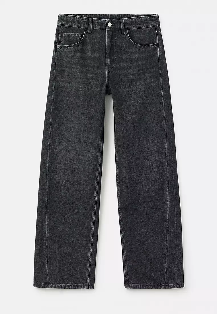 Mid Rise Balloon Jeans