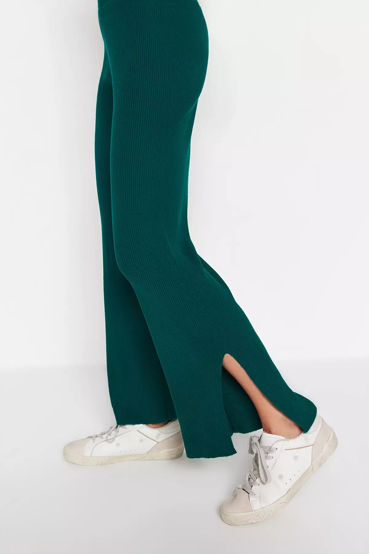 Wide fit, Basic Trousers and Knitwear Top and Bottom Set