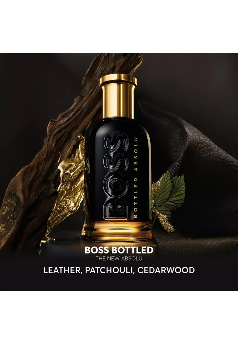 BOSS Bottled Absolu Parfum Intense for Men 100ml - Leather, Patchouli, Cedarwood - Woody Leathery Perfume