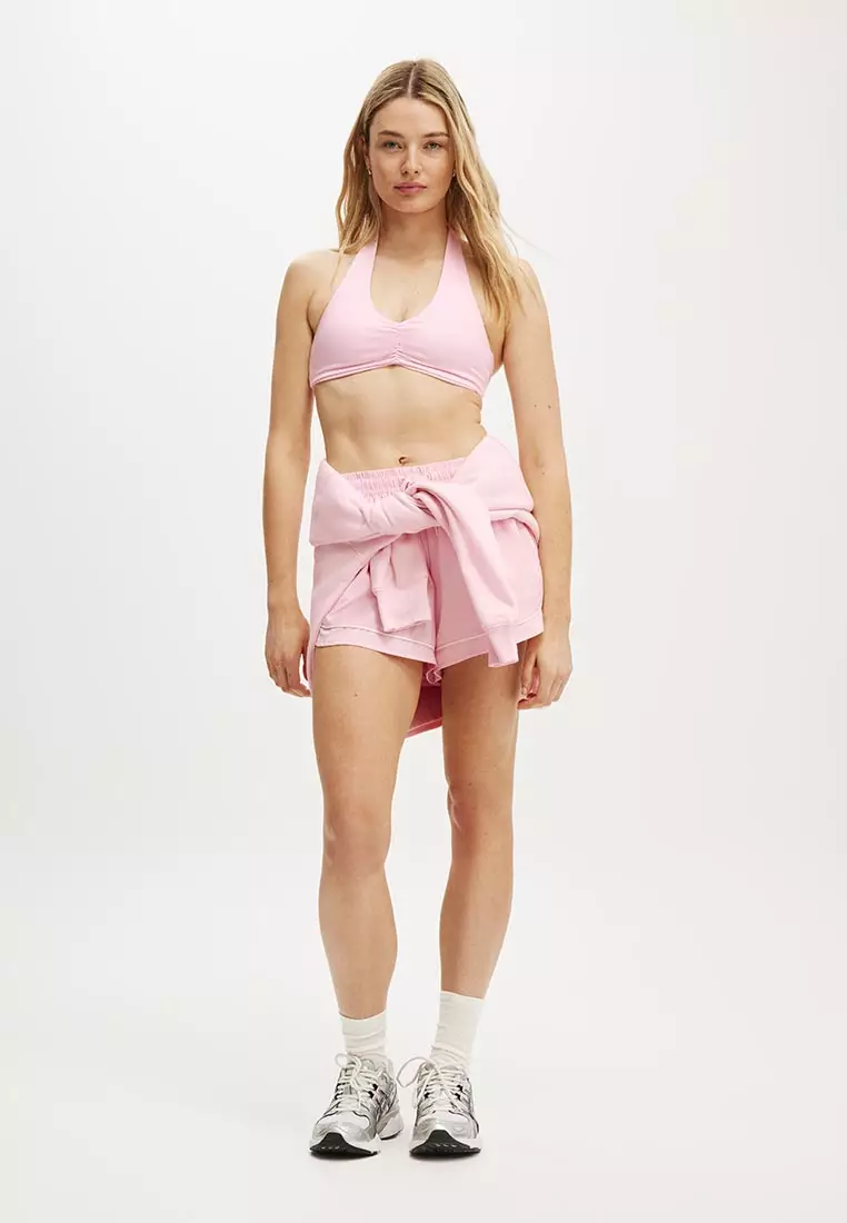 Ultra Soft Scrunch Halter Crop Bra