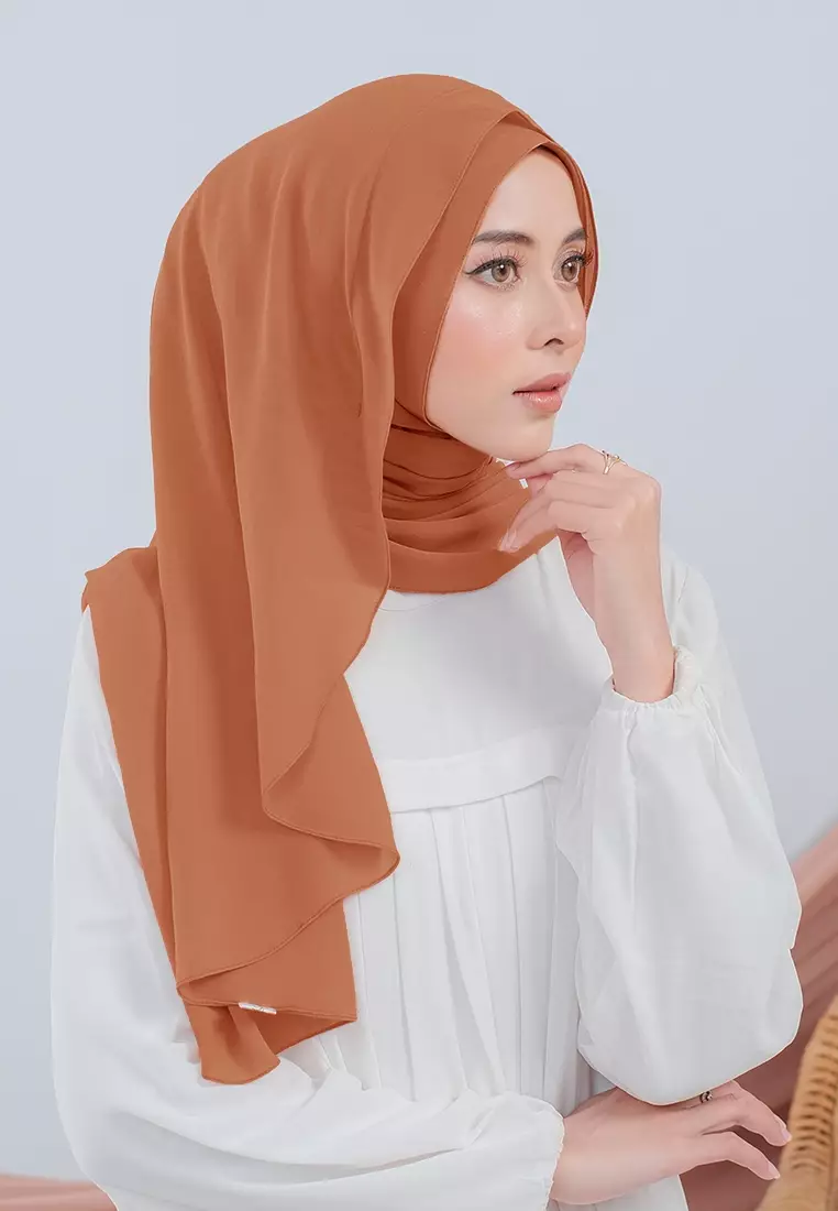 HIJAB INSTAN LUBNA - DUSTY BRICK