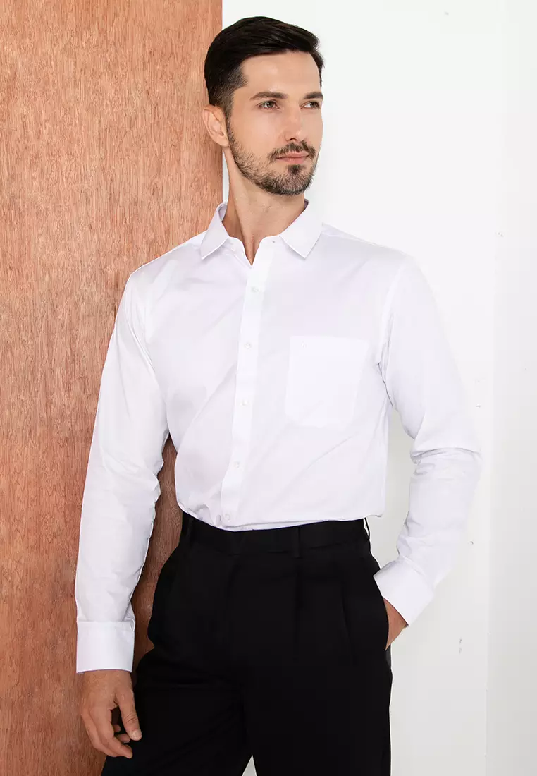 White shirt with sales black sleeves