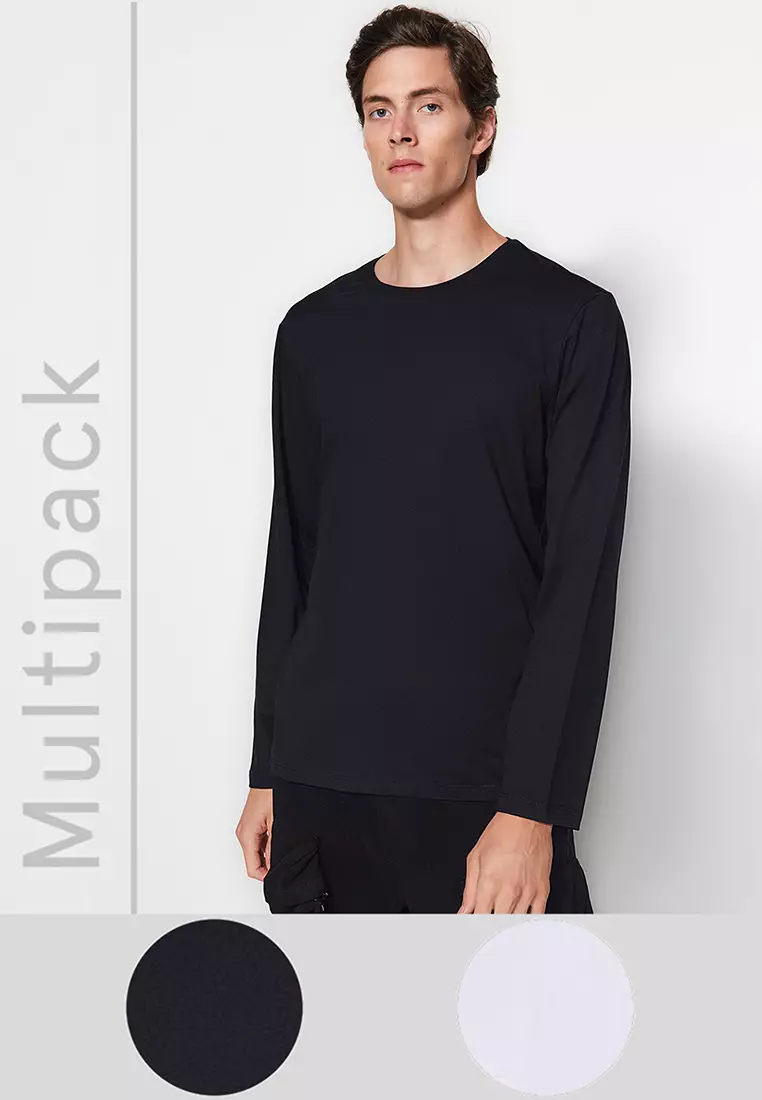 Buy Trendyol 2-Pack Long Sleeves T-Shirt 2023 Online | ZALORA