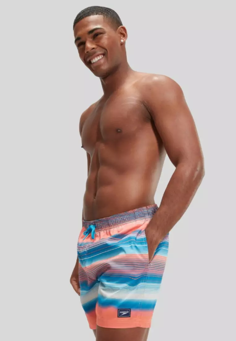 Allover Sailboat Printed Leisure 16" Watershort