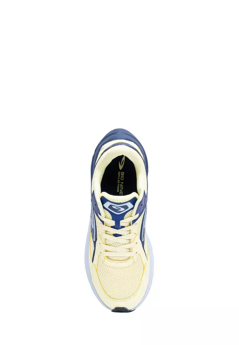 910 Nineten FUUTO HERITAGE LS Sepatu Sport Style - Kuning/Navy/Abu muda