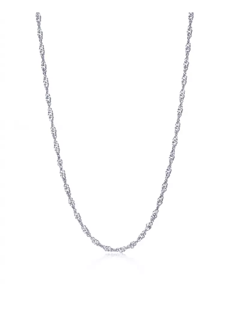 Buy Chow Sang Sang 18K White Gold Rope Chain Necklace for Women