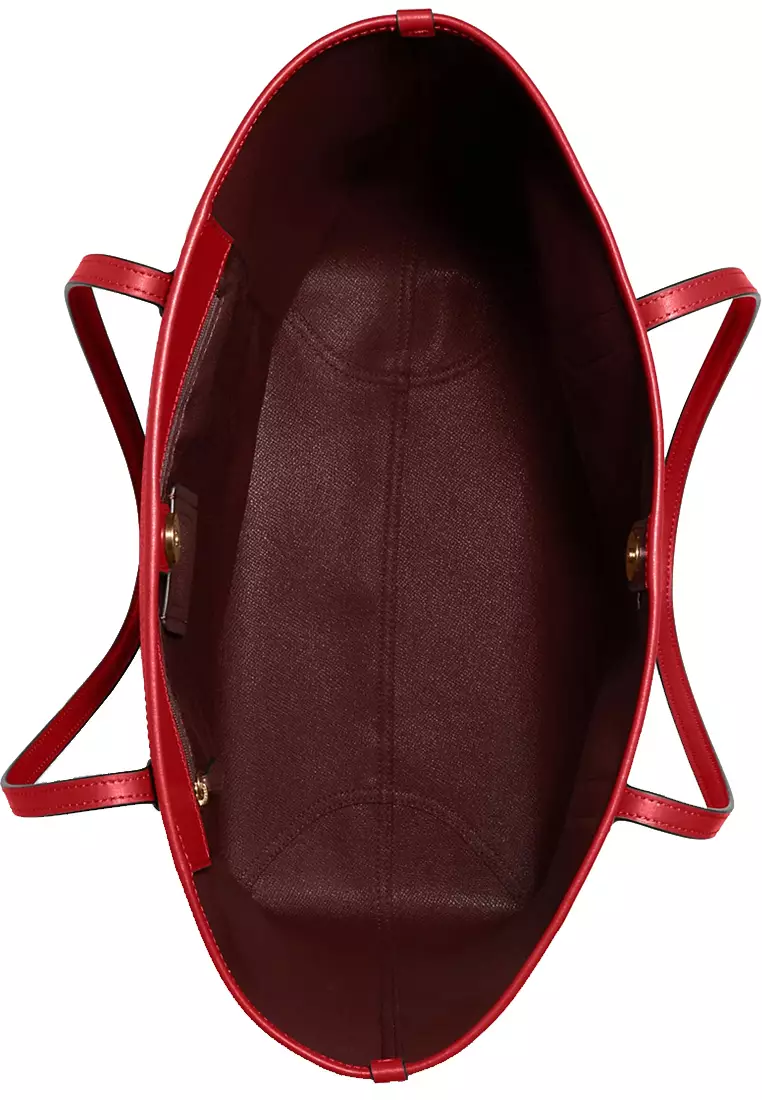 Coach red tote bag online