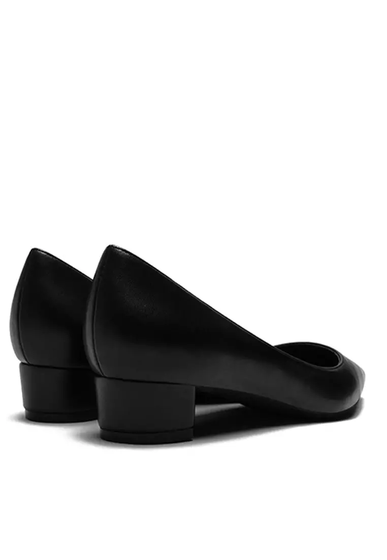 3CM Uniform Pointed Low Heel Shoes HZL231