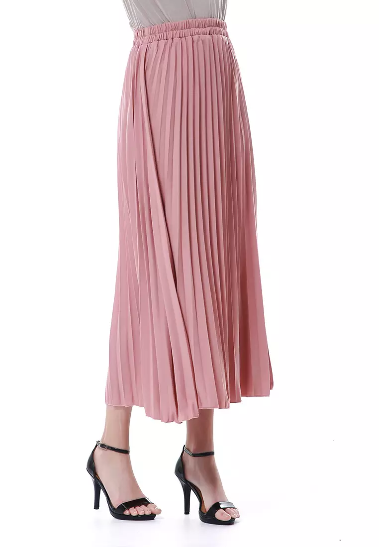 Nashywa Rok Bawahan Muslimah Wanita Regular Fit Premium Quality - Taffypink