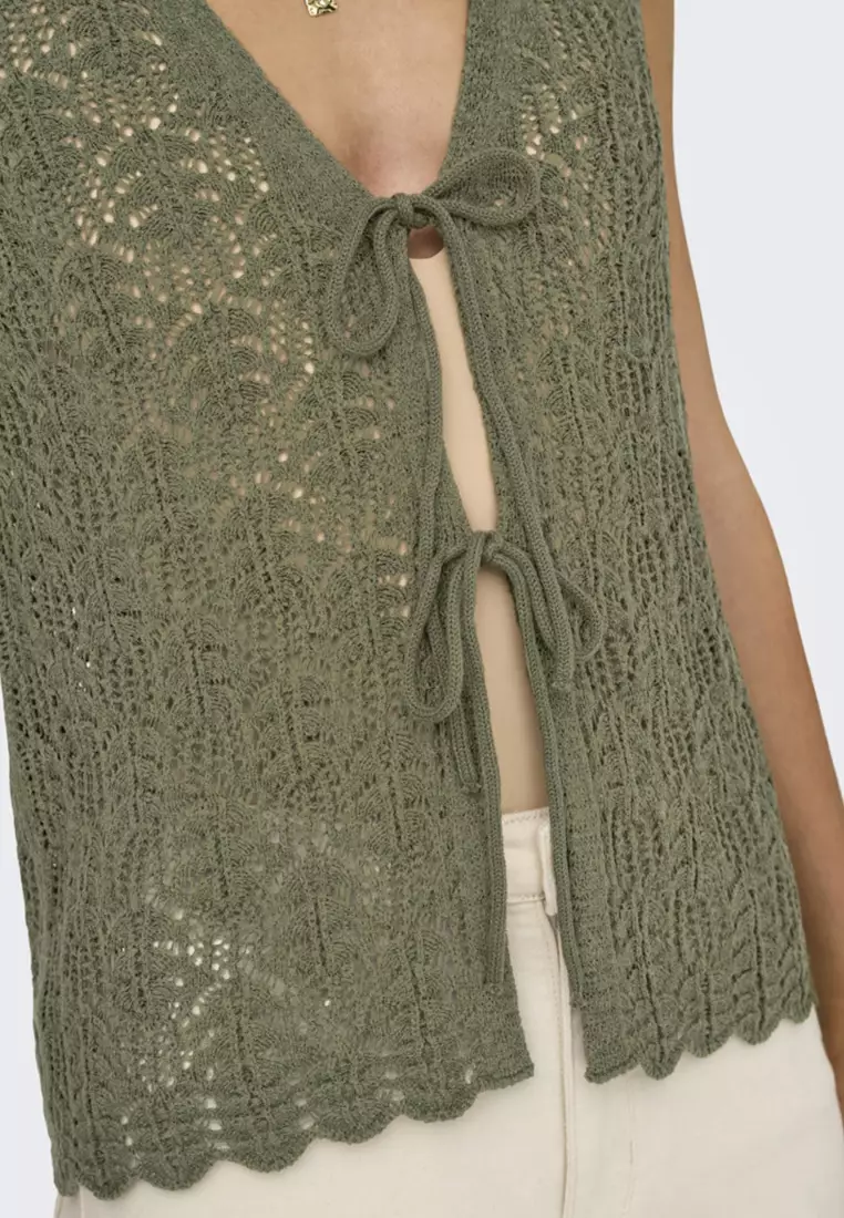 Kofi Bayo V-Neck Tie Vest