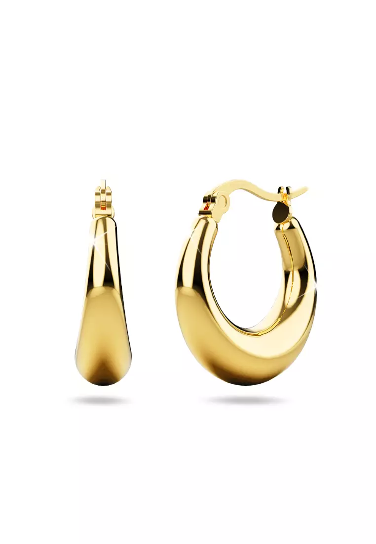 Buy Bullion Gold BULLION GOLD Ava Gold Hoop Earrings 2024 Online ...