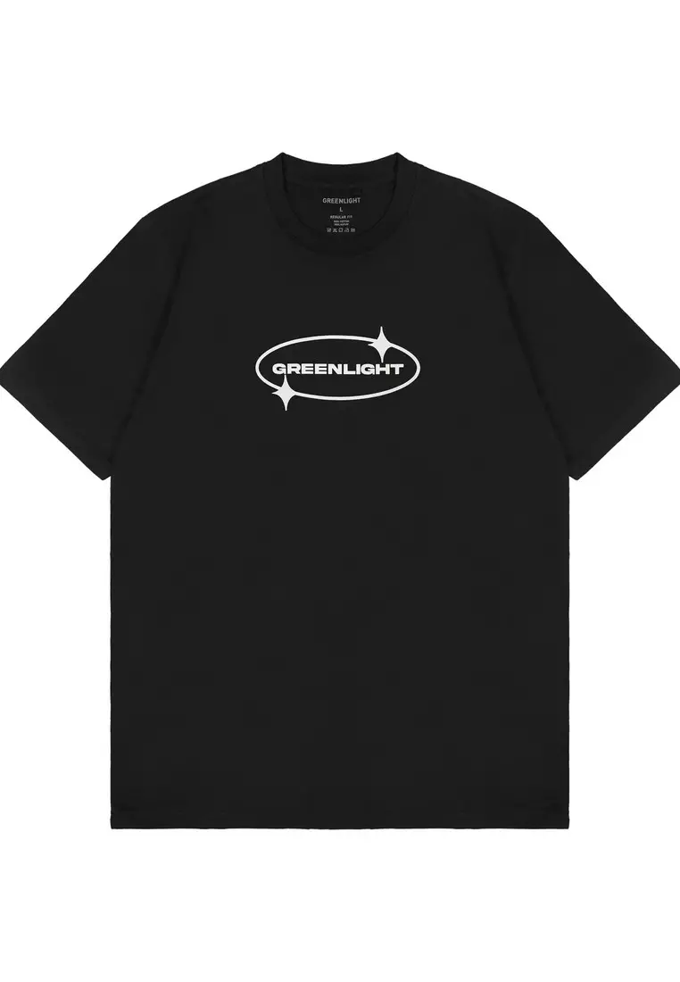 Greenlight Men's T-Shirt Short Sleeve Regular Fit Cotton Logo Script Lyron OL-C201224