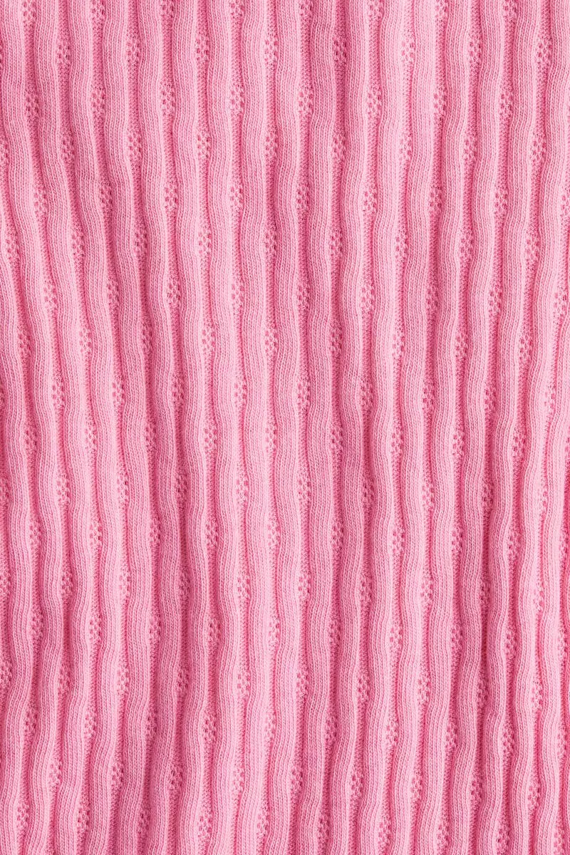 Flounce-trimmed cotton top