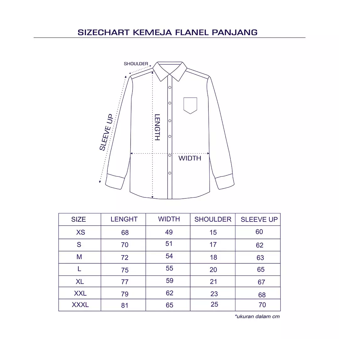 Gloaming Kemeja Flanel Veterano Unisex Panjang Enchanta