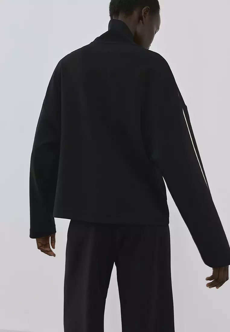 Turtleneck Sweatshirt With Zip