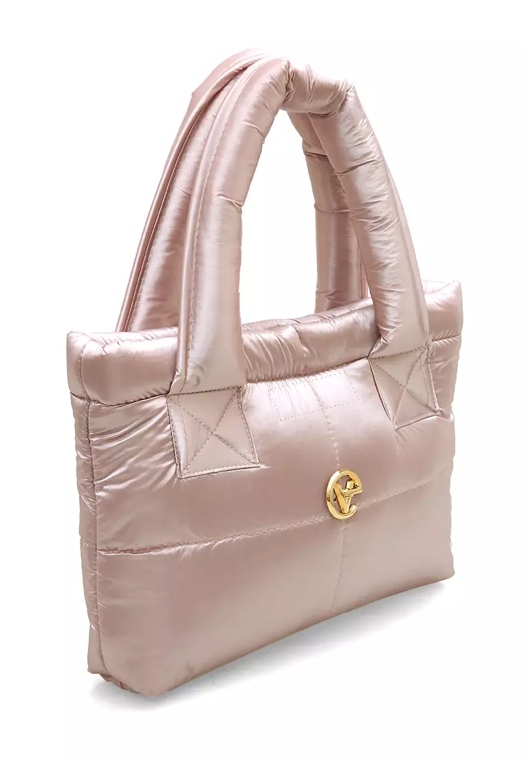 Angelina Pillow Puffy Bag Smooth Texture And High Quality - Rose Gold
