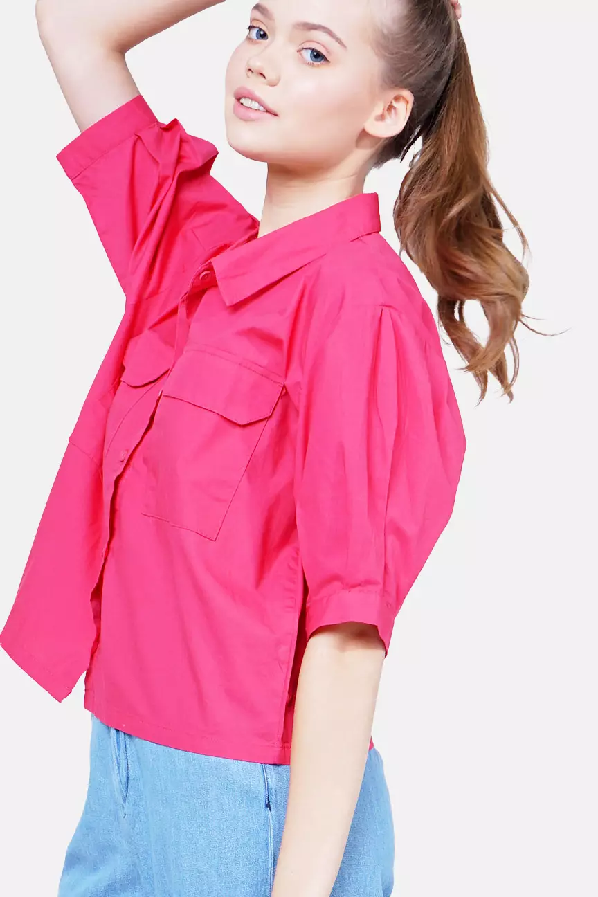 Kemeja Wanita Levina Fuschia
