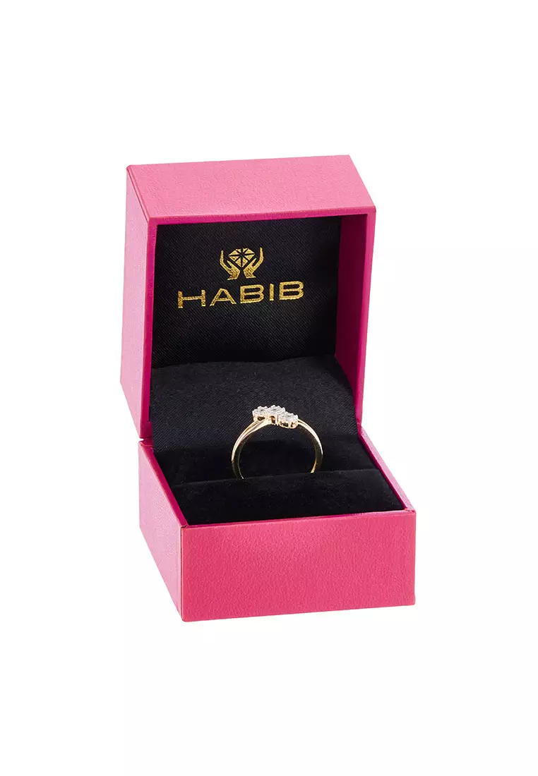 HABIB Round Diamond Ring in 375/9K Yellow Gold 269610524