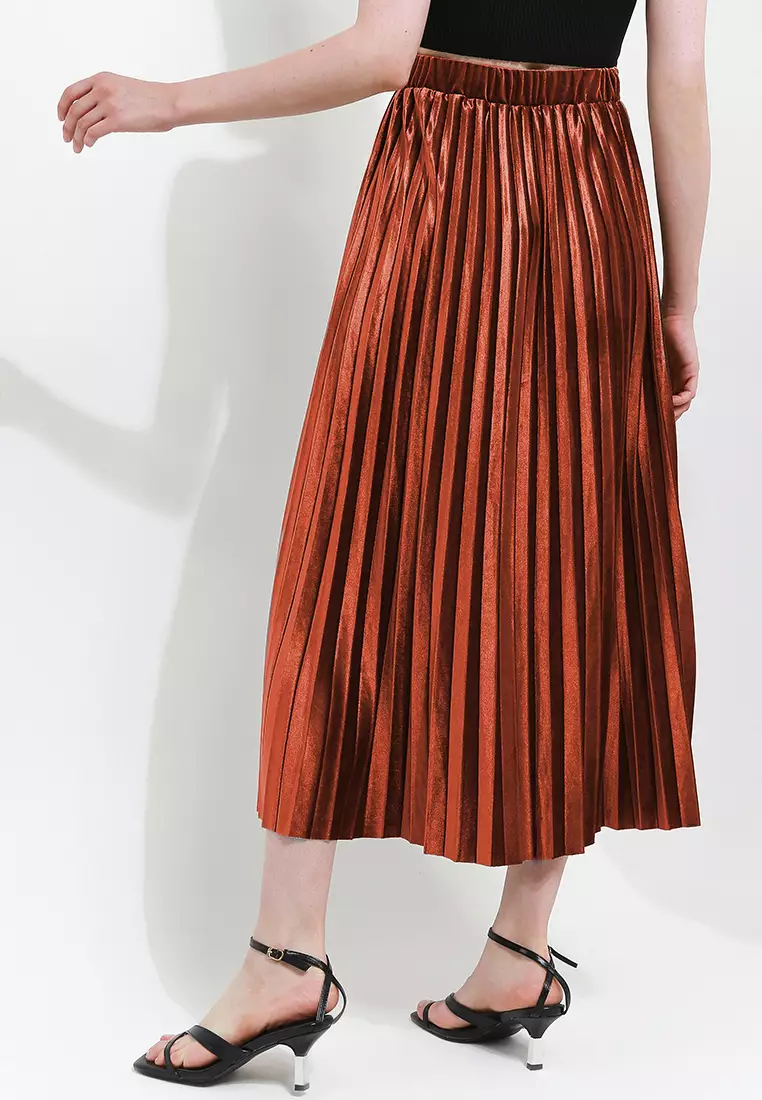 Pleated Skirt Velvet