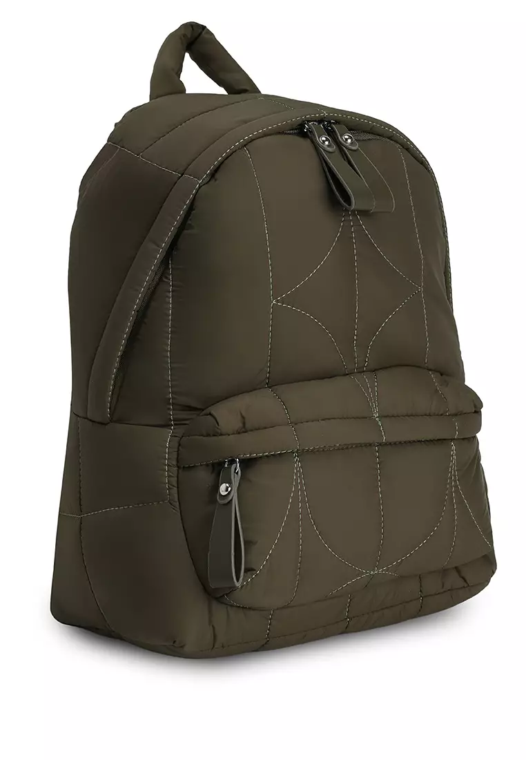 Quilted Nylon Backpack