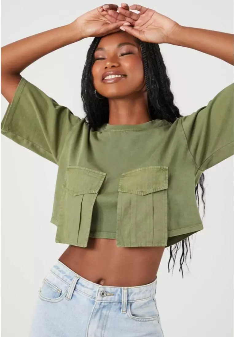 Jersey crop top forever 21 clearance