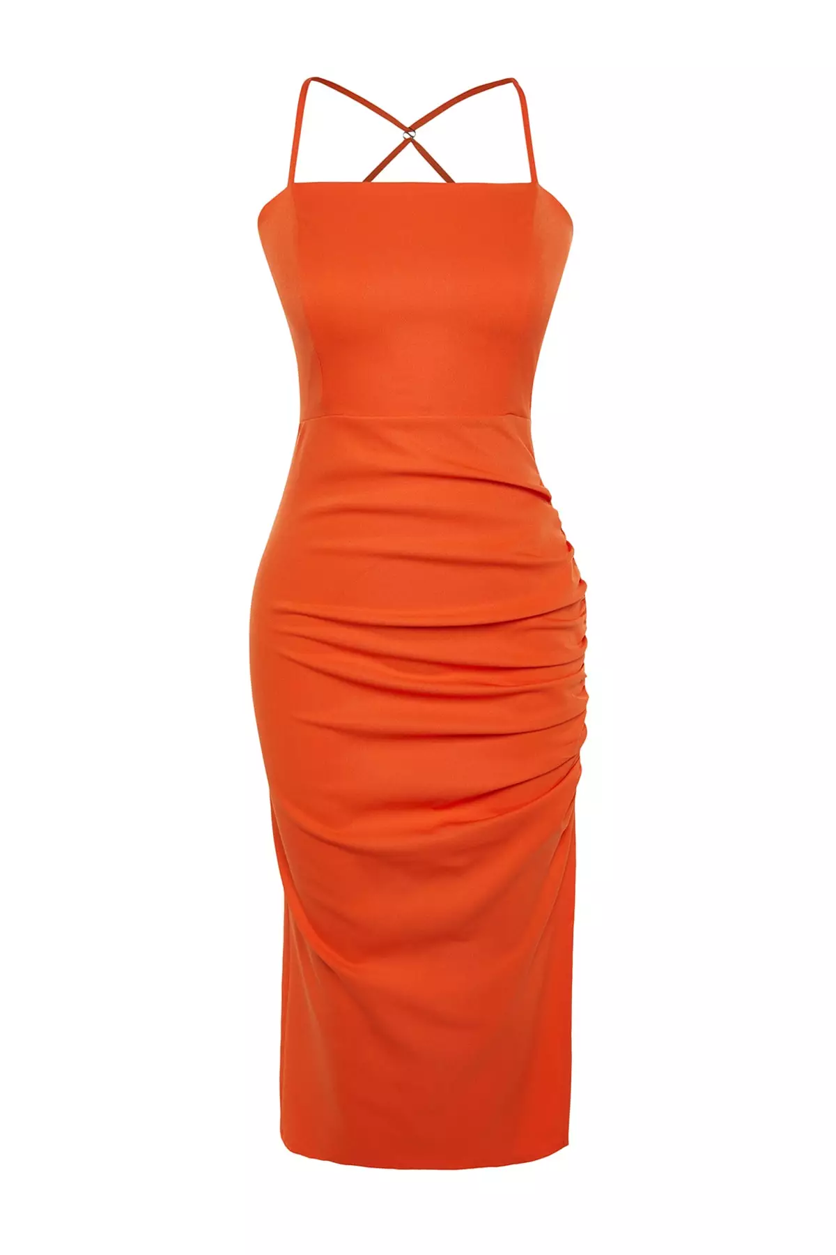 Strappy Slit Detail Dress