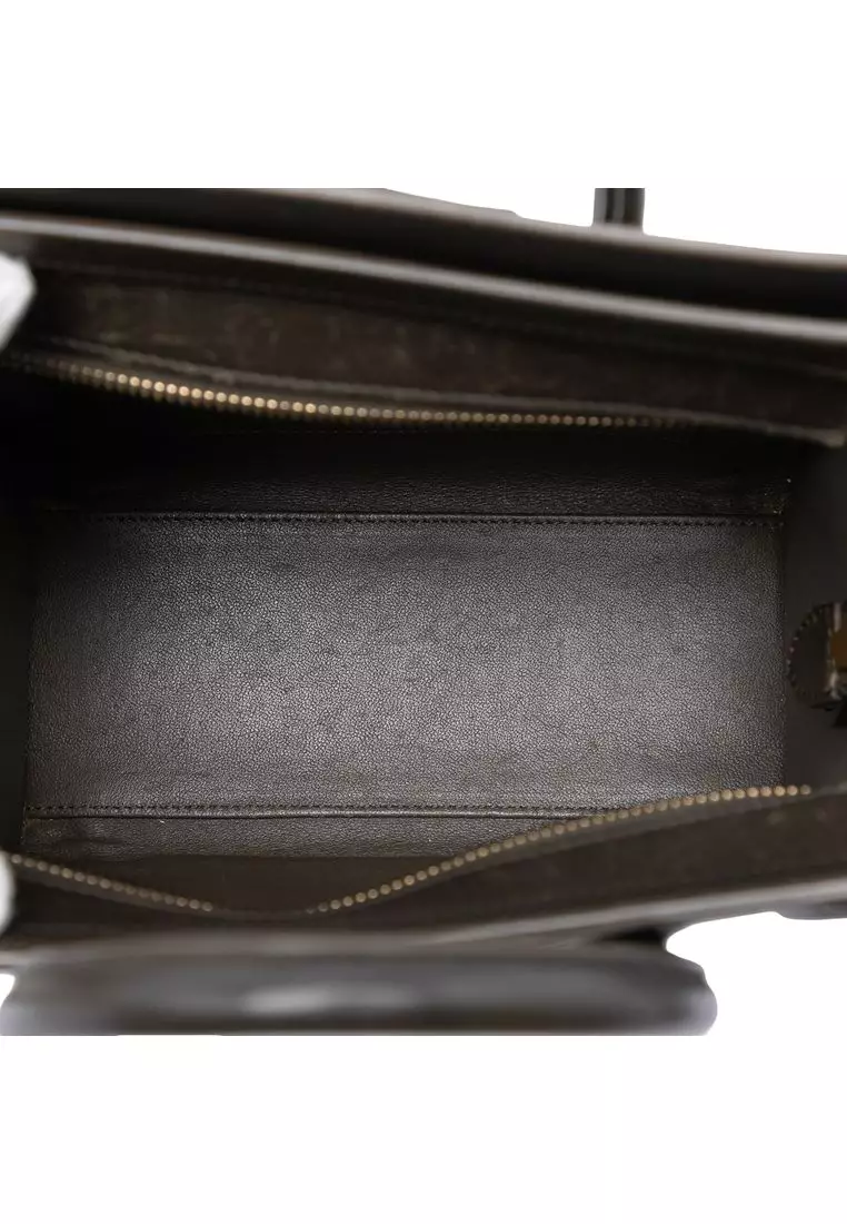 Pre-Loved Celine Nano Tricolor Leather Luggage Tote