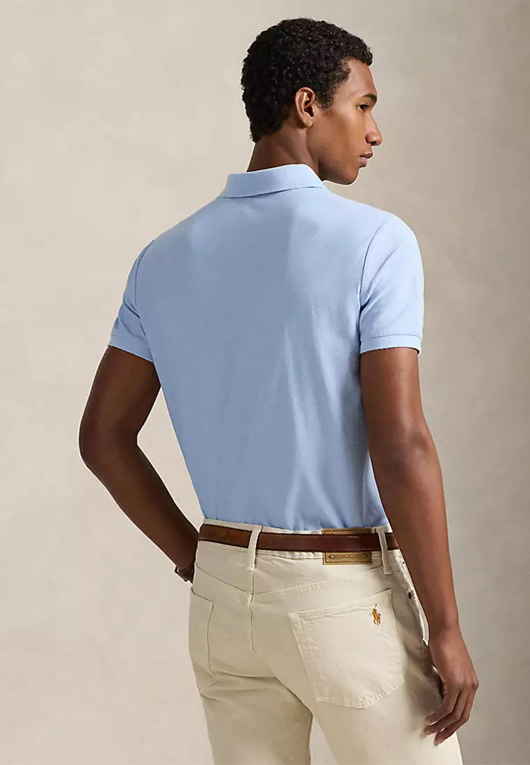 Custom Slim Fit Honeycomb-Mesh Polo