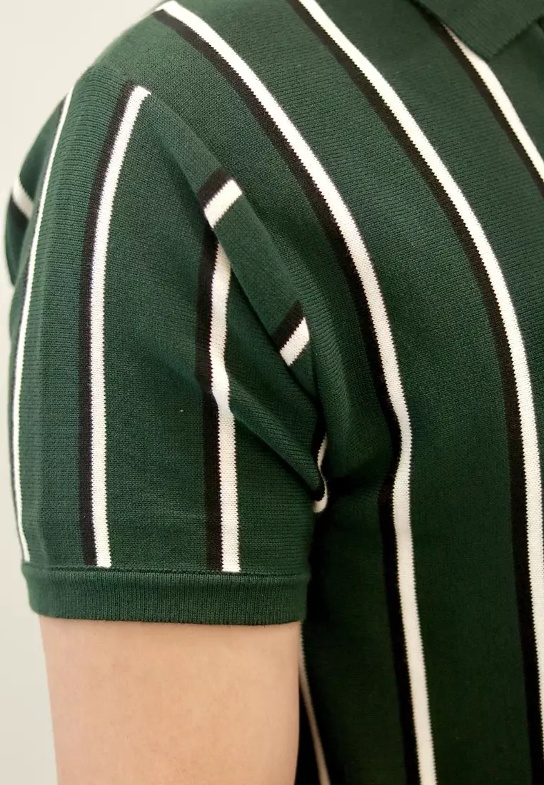 Kale PARIS Green / Polo Shirt Pria / Atasan Kaos Polo Rajut Pria / Kaos Pria / Baju Kaos Pria