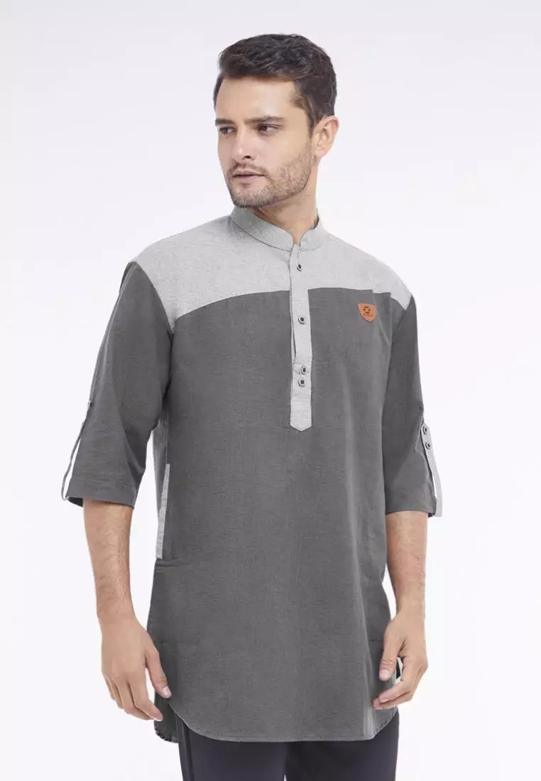 Zayidan Baju Koko Gamis Muslim Pria Mirza - Abu