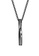 CELOVIS black CELOVIS - Angus Vertical Twisted Engravable Bar Pendant Necklace in Black 2ACDDAC9B39A30GS_1