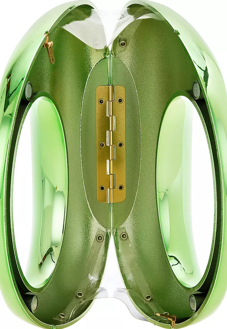 Tas Genggam Mini Metalik Akrilik Warna Hijau