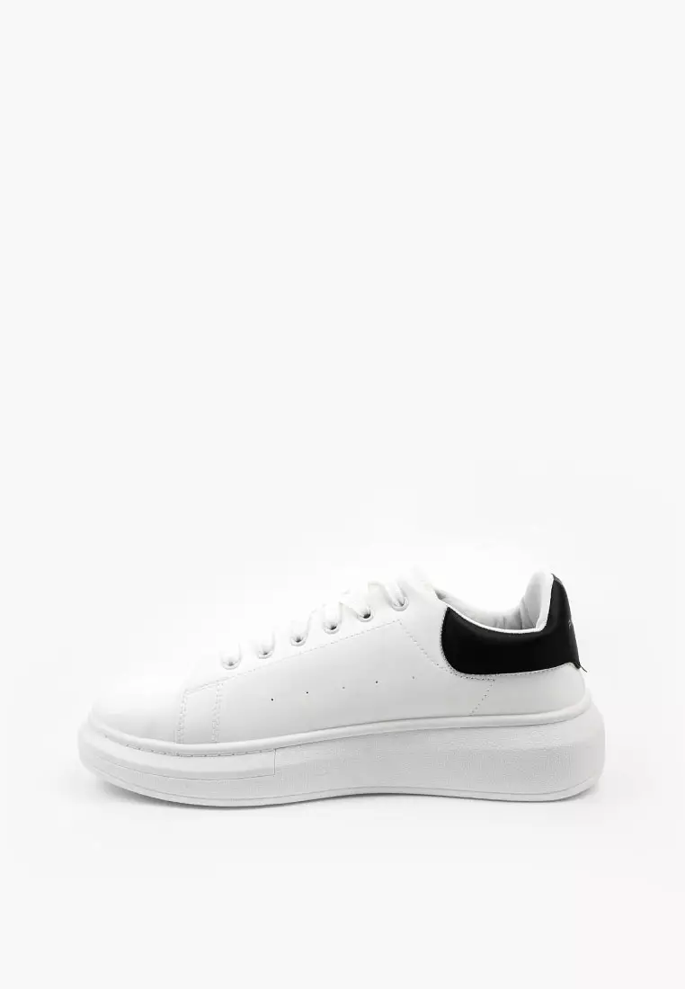 PAULMAY - Sepatu Sneakers Pria Wanita Orlando White Black