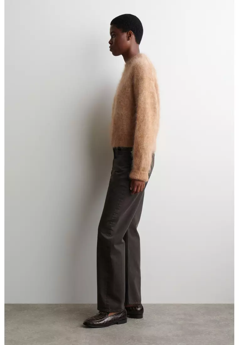 MOHAIR-WOOL CREW-NECK JUMPER