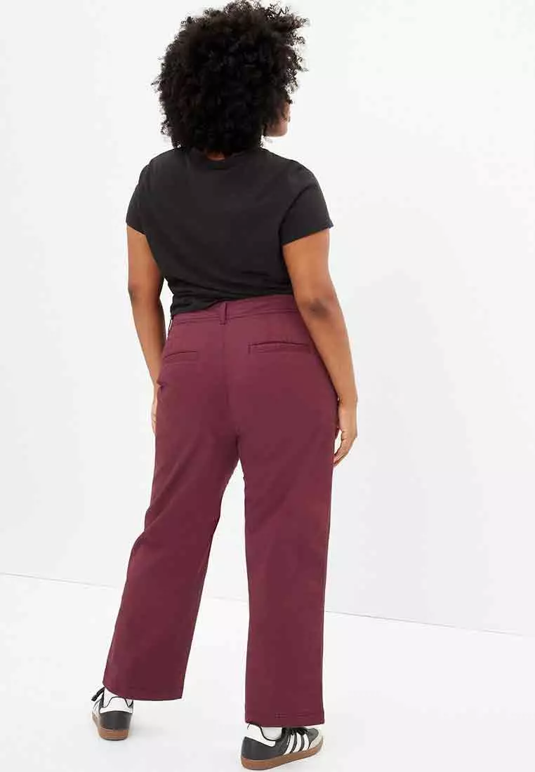 High Rise Girlfriend Utility Khakis with Washwell