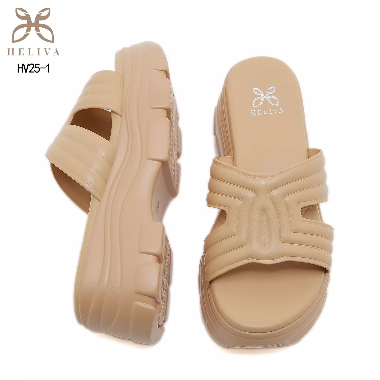Heliva Zevia Statement Chunky Sandals in Lightweight Jelly Material HV25-1
