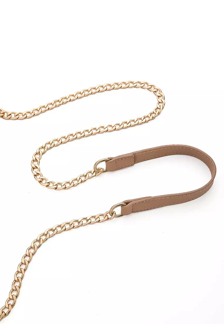 GYKACO HANSOO Khaki - Tas Wanita Sling Bag - Fashion Top Handle Bag (Import)