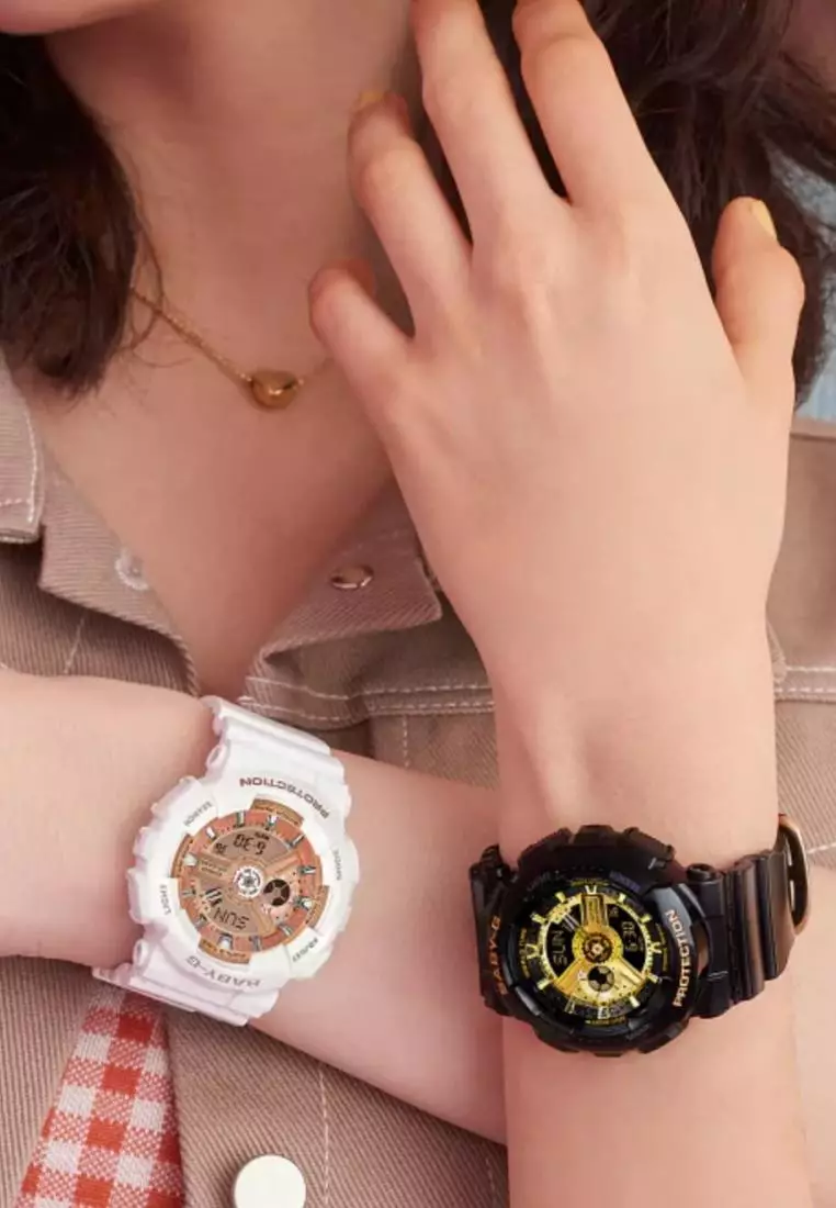 Buy CASIO Casio Baby-G Digital-Analogue Black Resin Strap Women