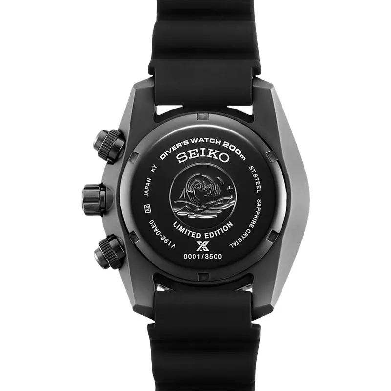 Jam Tangan Pria Seiko Prospex SSC761J1 Sumo Ninja Solar Chronograph Black Series Rubber Strap Limited Edition