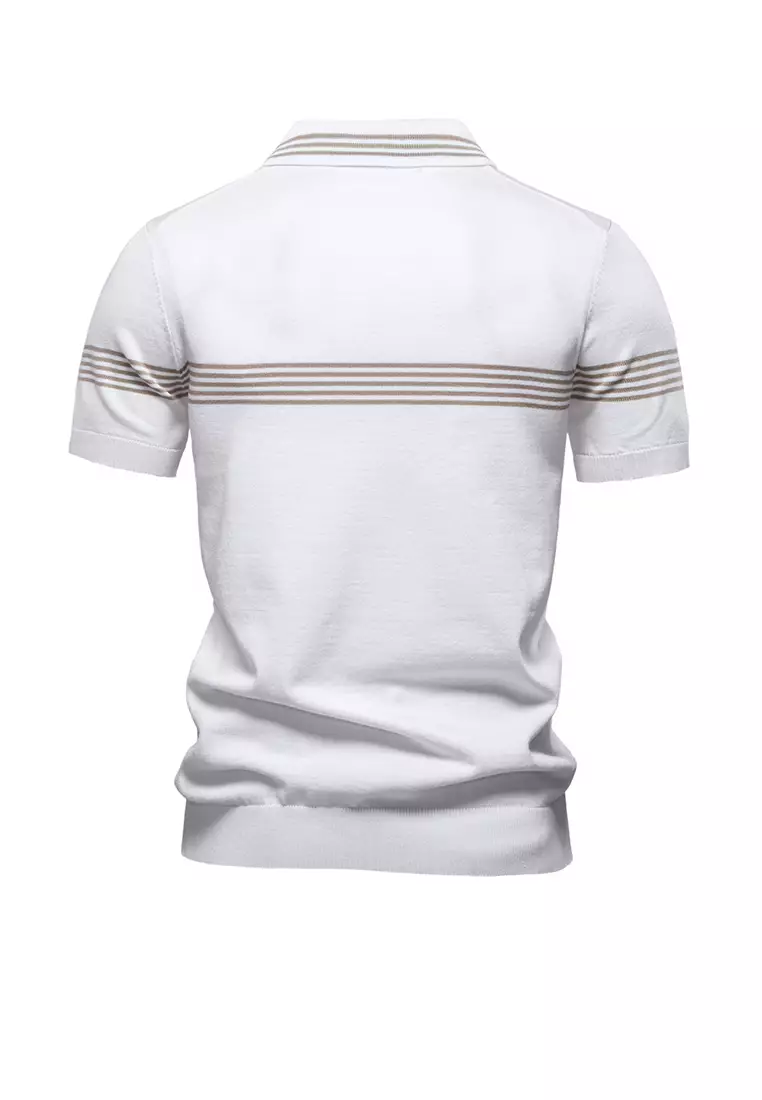 商務條紋Polo衫 AX-PSD8047