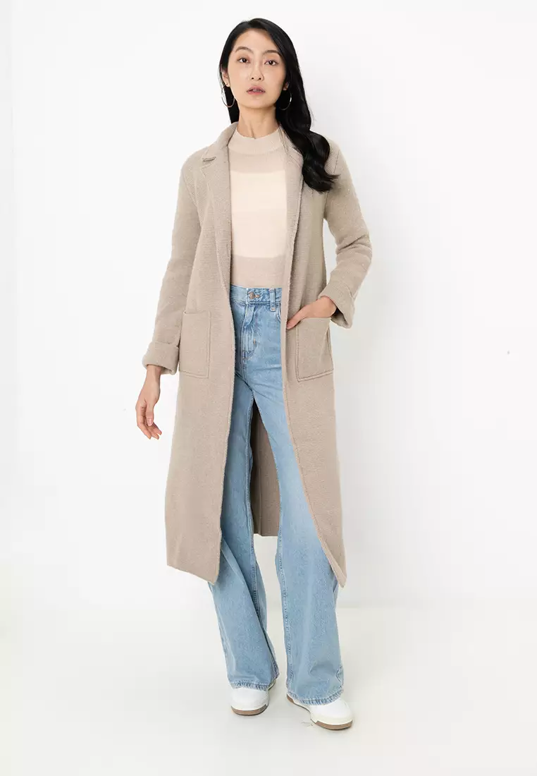 Long cardigan coat zara on sale